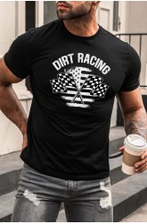 Black Dirt Racing Short Sleeve Men's Graphic Tee
